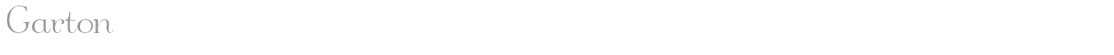 Garton font preview
